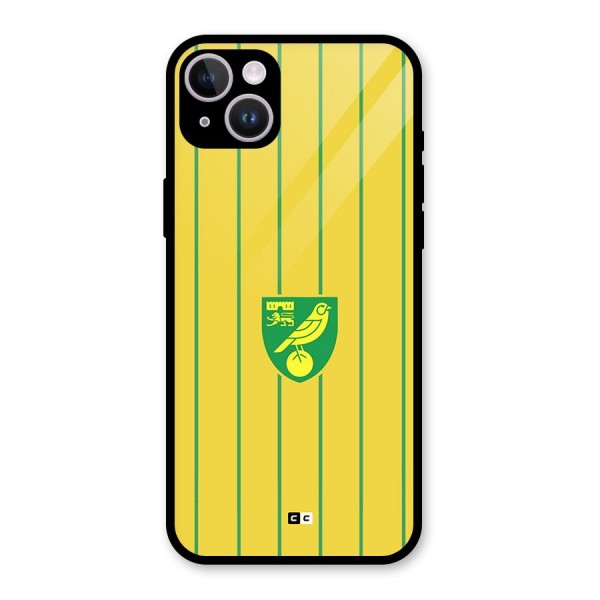 Norwich City Glass Back Case for iPhone 14 Plus