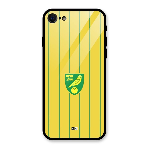 Norwich City Glass Back Case for iPhone 8