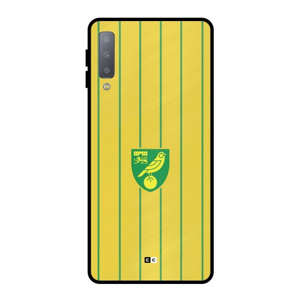 Norwich City Metal Back Case for Galaxy A7 (2018)