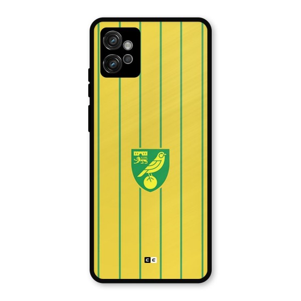 Norwich City Metal Back Case for Moto G32