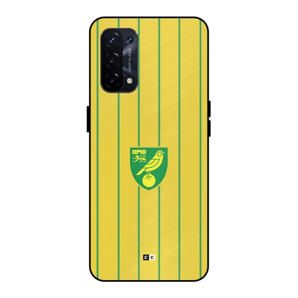 Norwich City Metal Back Case for Oppo A74 5G