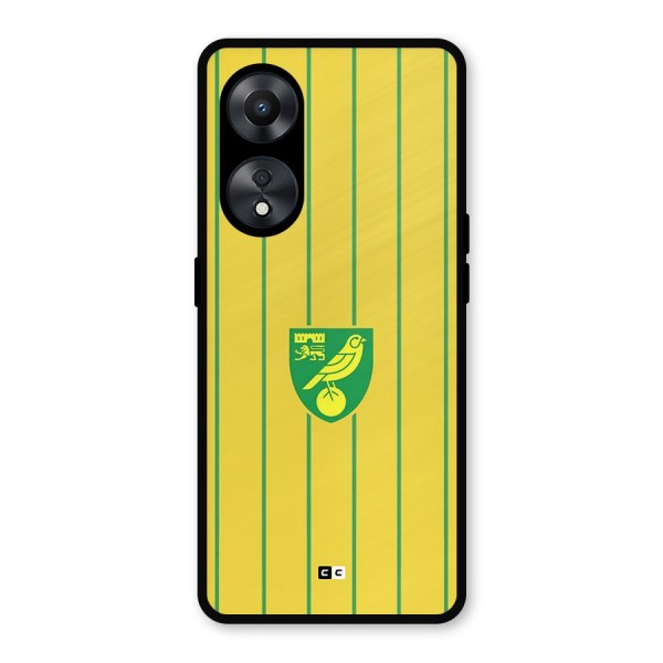 Norwich City Metal Back Case for Oppo A78