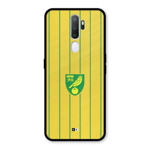 Norwich City Metal Back Case for Oppo A9 (2020)