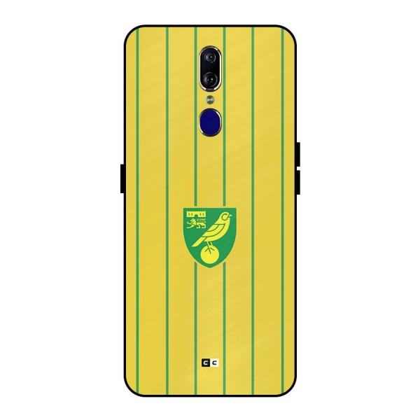 Norwich City Metal Back Case for Oppo F11