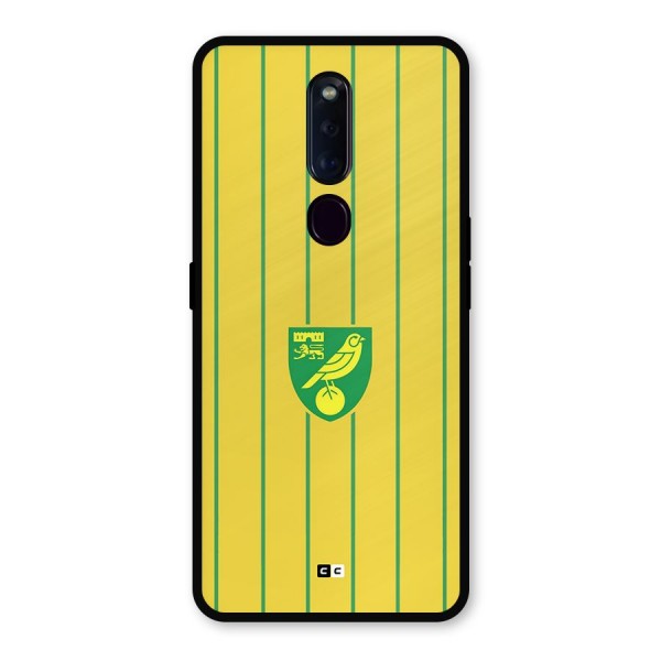 Norwich City Metal Back Case for Oppo F11 Pro