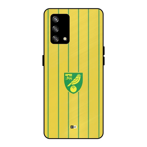 Norwich City Metal Back Case for Oppo F19s