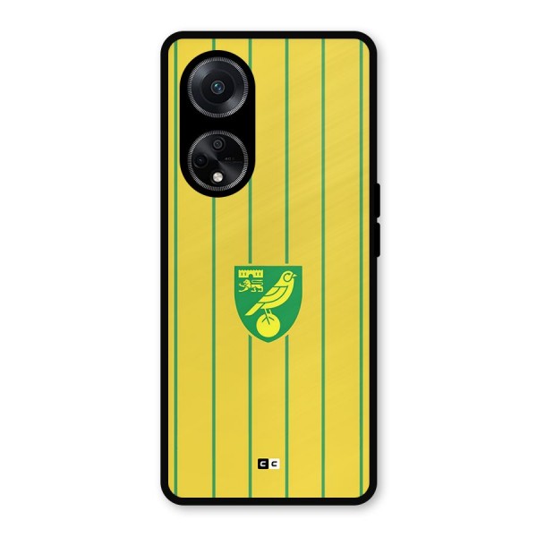 Norwich City Metal Back Case for Oppo F23