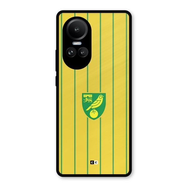 Norwich City Metal Back Case for Oppo Reno10