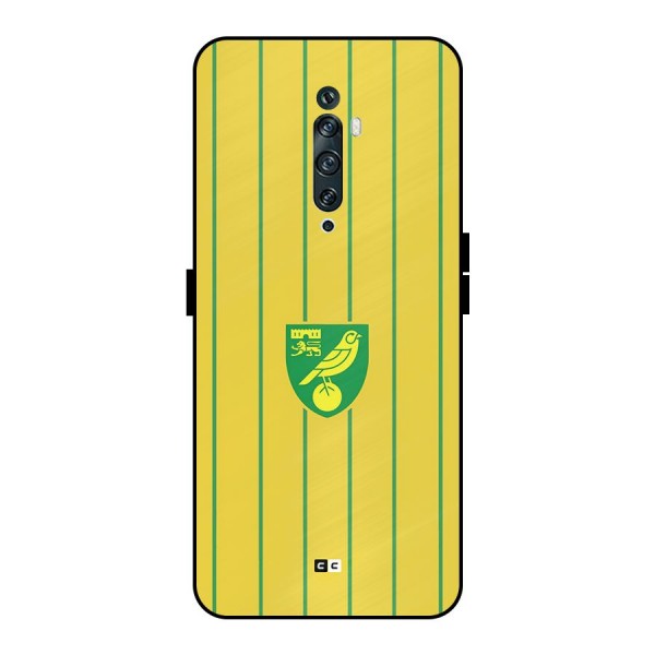 Norwich City Metal Back Case for Oppo Reno2 F