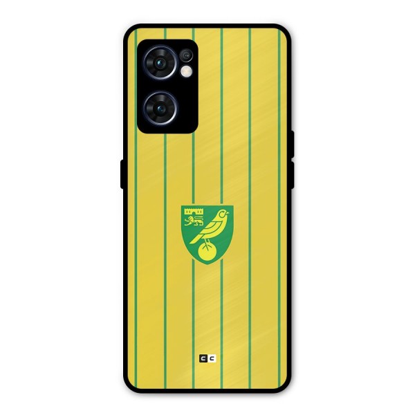 Norwich City Metal Back Case for Oppo Reno7 5G