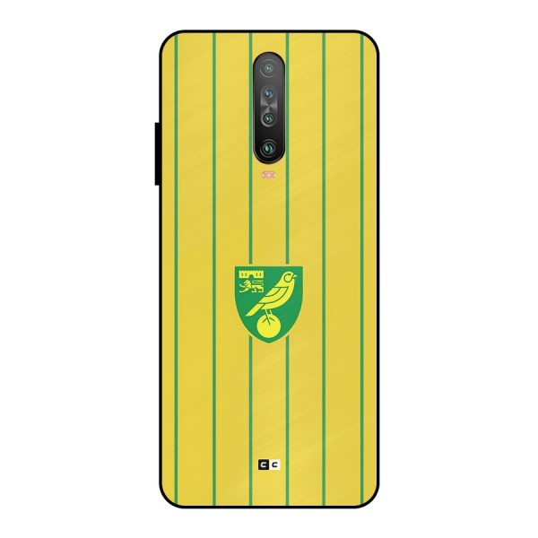 Norwich City Metal Back Case for Poco X2