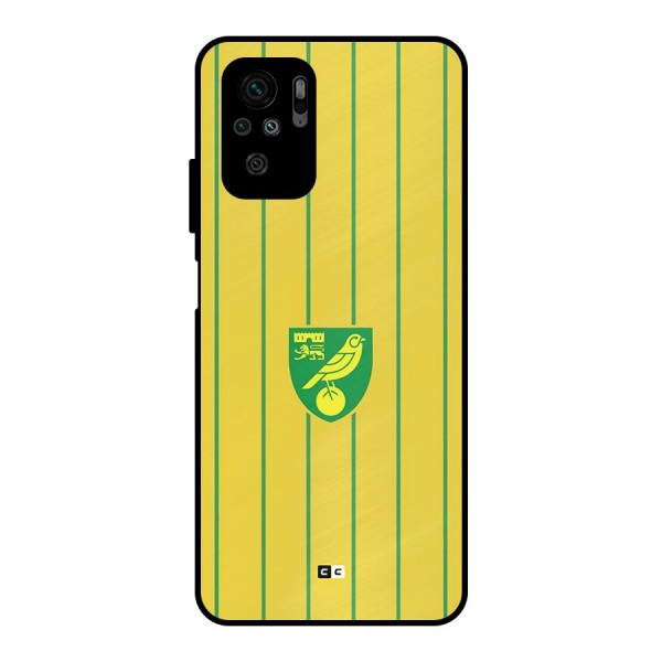 Norwich City Metal Back Case for Redmi Note 10