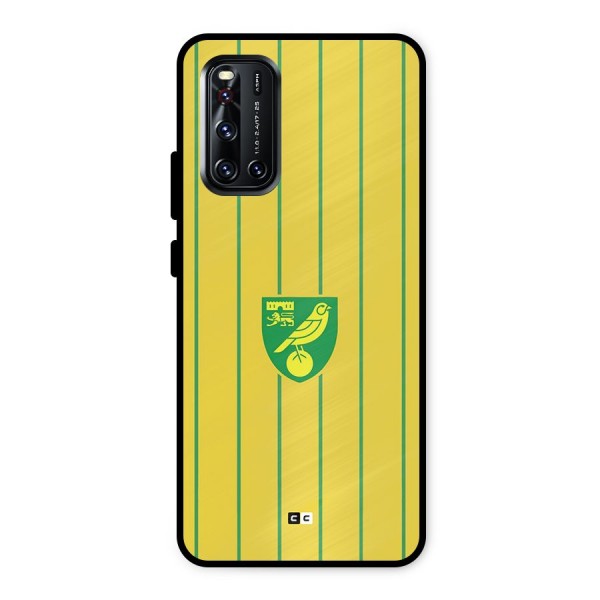 Norwich City Metal Back Case for Vivo V19