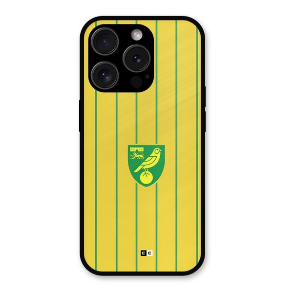 Norwich City Metal Back Case for iPhone 15 Pro