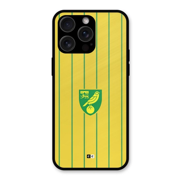 Norwich City Metal Back Case for iPhone 15 Pro Max