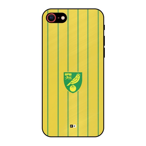 Norwich City Metal Back Case for iPhone 8