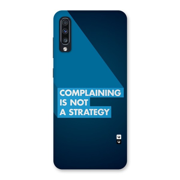 Not A Strategy Back Case for Galaxy A70