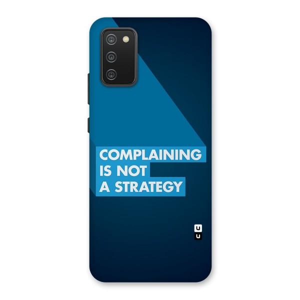 Not A Strategy Back Case for Galaxy F02s