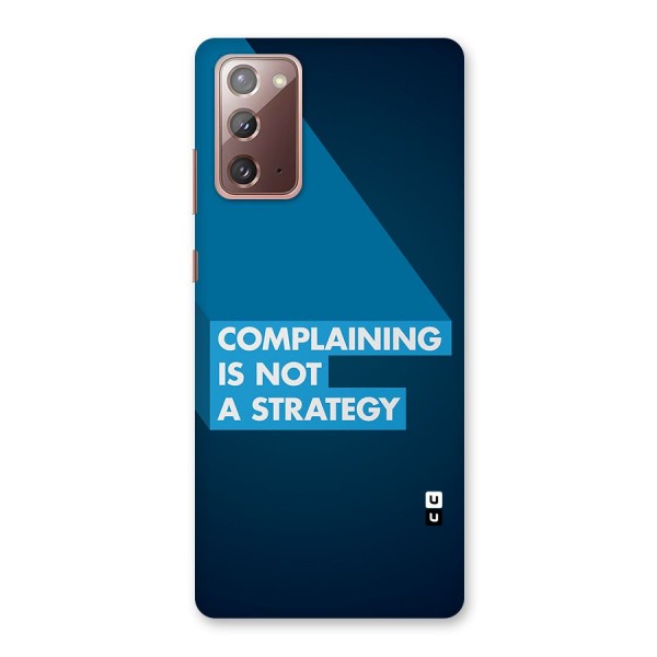 Not A Strategy Back Case for Galaxy Note 20