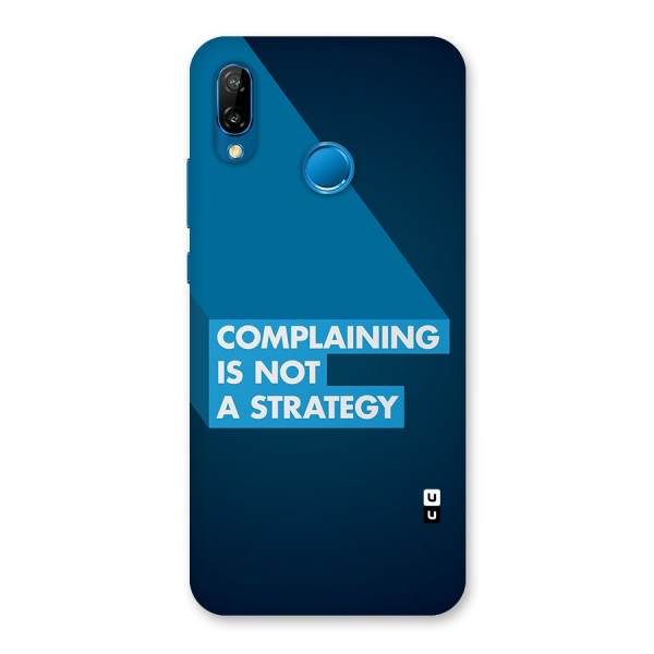 Not A Strategy Back Case for Huawei P20 Lite