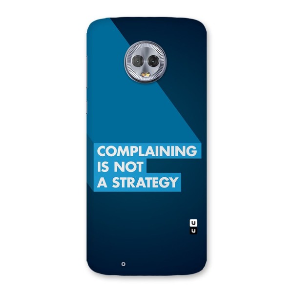 Not A Strategy Back Case for Moto G6