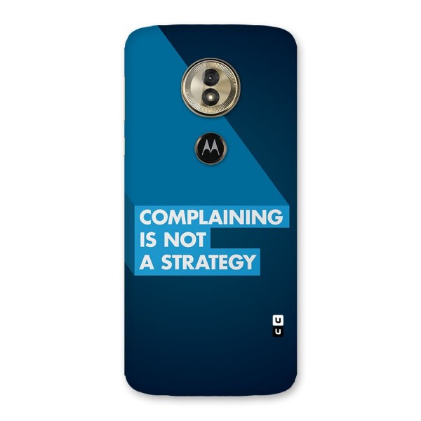 Not A Strategy Back Case for Moto G6 Play