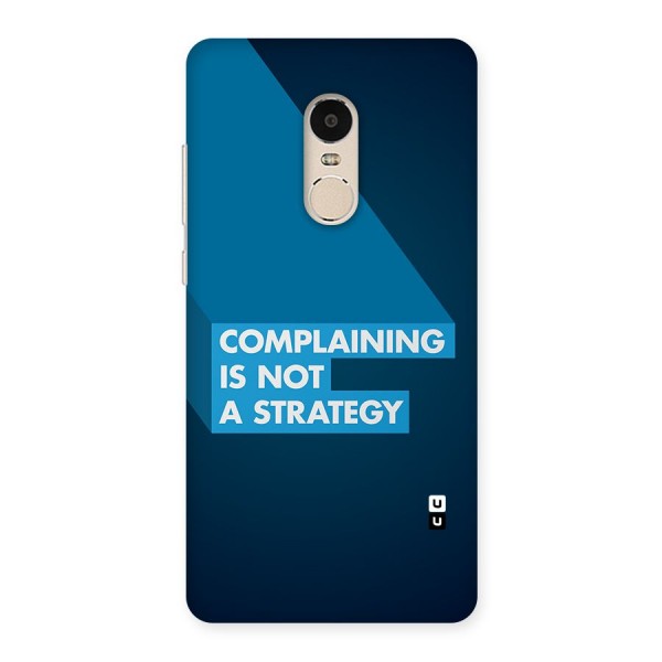 Not A Strategy Back Case for Redmi Note 4