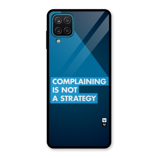 Not A Strategy Glass Back Case for Galaxy A12