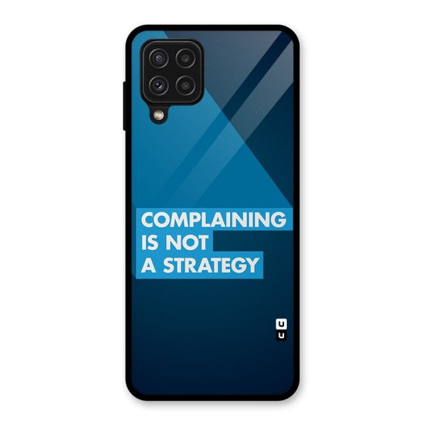 Not A Strategy Glass Back Case for Galaxy A22 4G