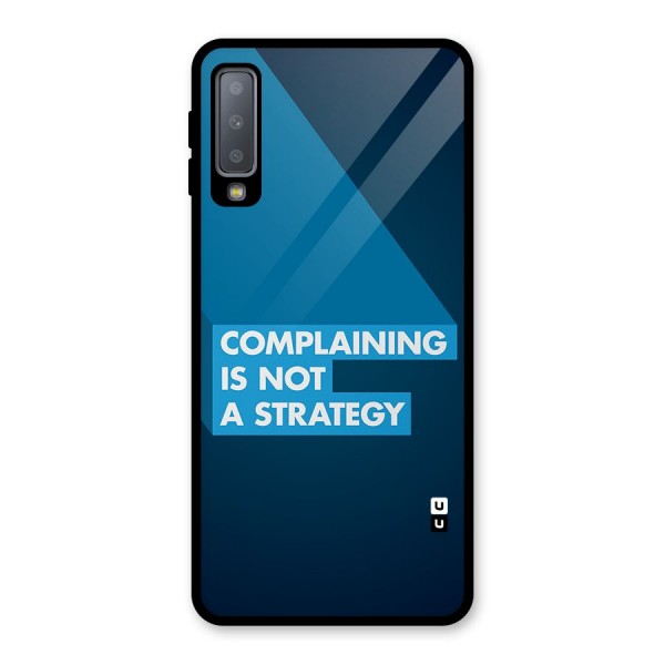 Not A Strategy Glass Back Case for Galaxy A7 (2018)