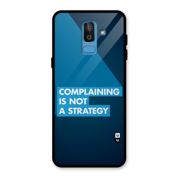 Not A Strategy Glass Back Case for Galaxy J8