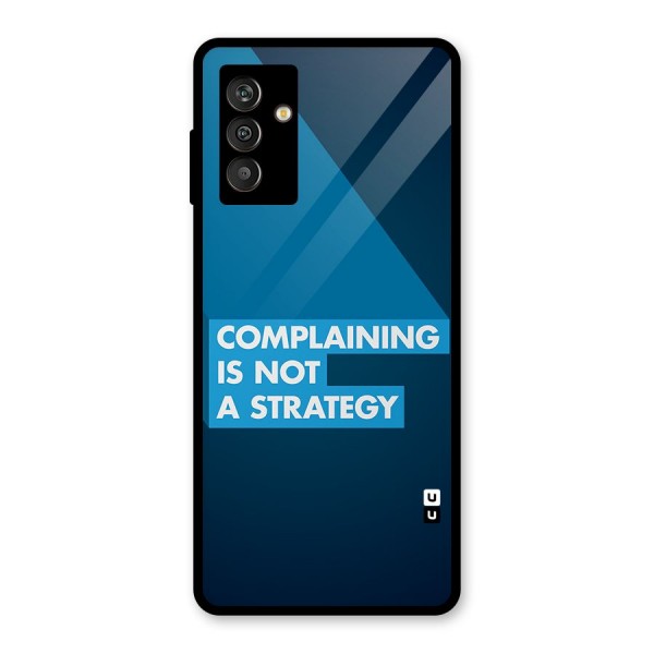 Not A Strategy Glass Back Case for Galaxy M13