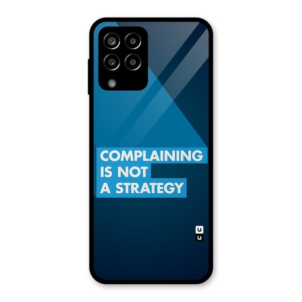 Not A Strategy Glass Back Case for Galaxy M33