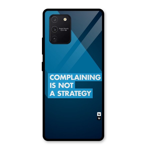 Not A Strategy Glass Back Case for Galaxy S10 Lite