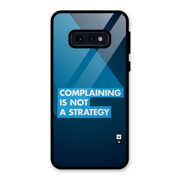 Not A Strategy Glass Back Case for Galaxy S10e