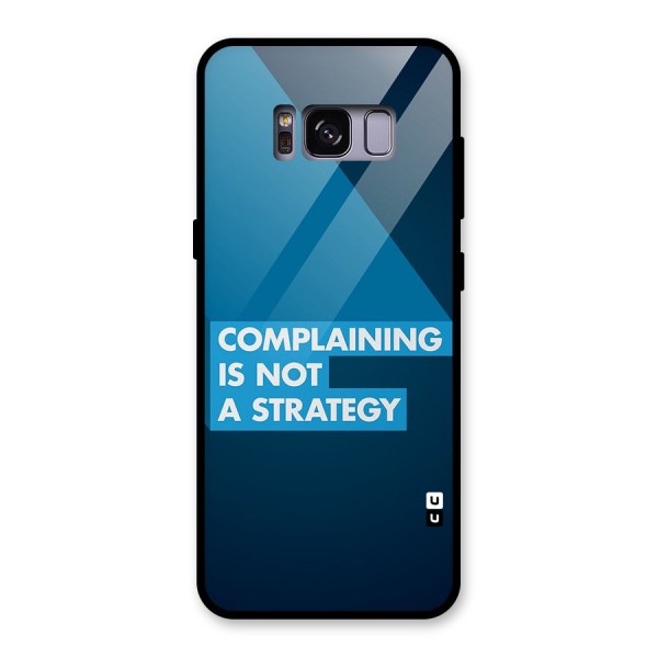 Not A Strategy Glass Back Case for Galaxy S8