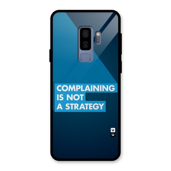 Not A Strategy Glass Back Case for Galaxy S9 Plus