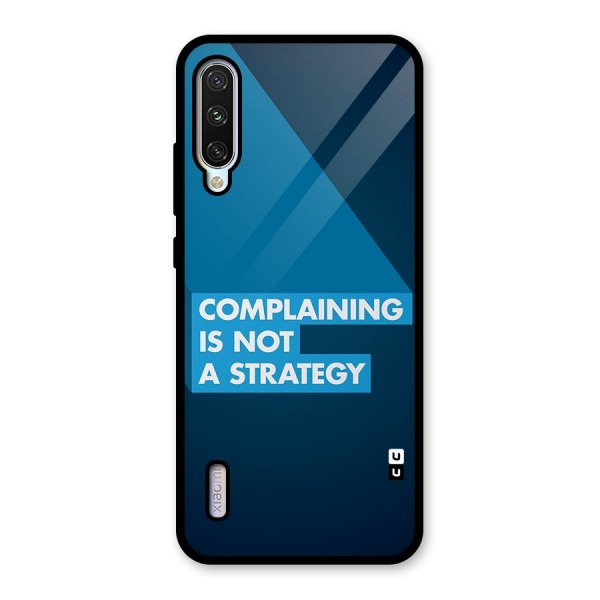 Not A Strategy Glass Back Case for Mi A3