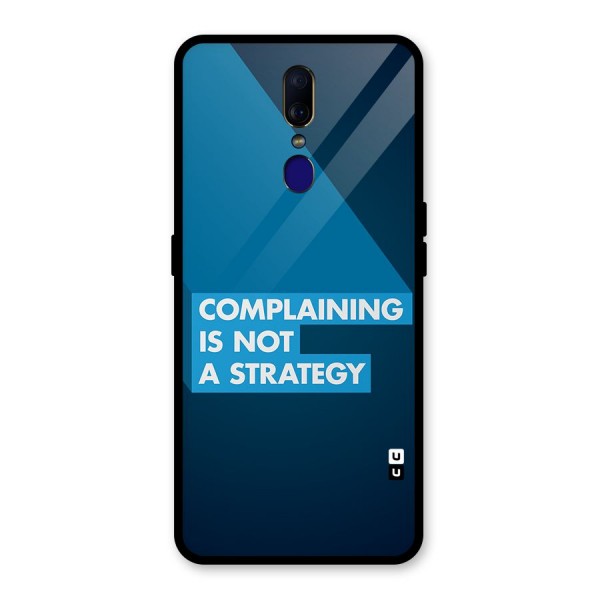 Not A Strategy Glass Back Case for Oppo F11