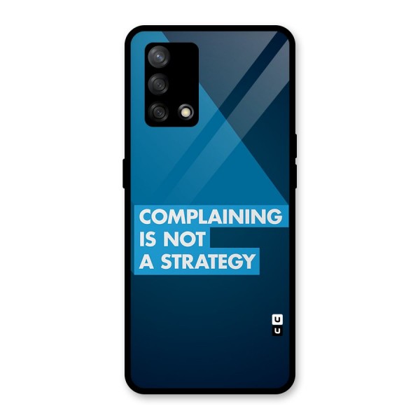 Not A Strategy Glass Back Case for Oppo F19