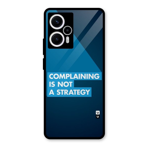 Not A Strategy Glass Back Case for Poco F5