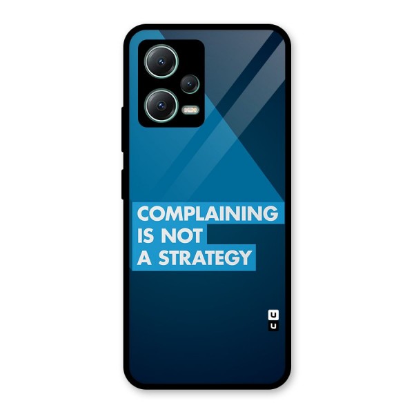 Not A Strategy Glass Back Case for Poco X5