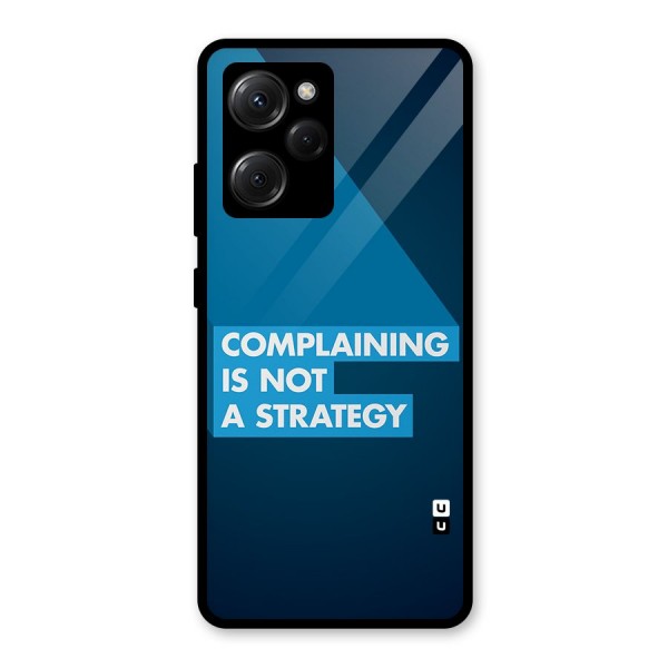 Not A Strategy Glass Back Case for Poco X5 Pro