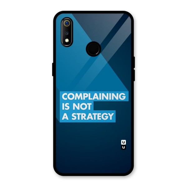 Not A Strategy Glass Back Case for Realme 3