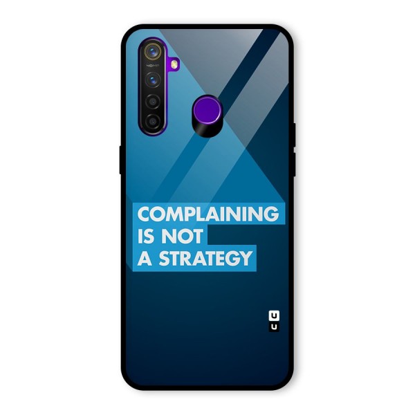 Not A Strategy Glass Back Case for Realme 5 Pro