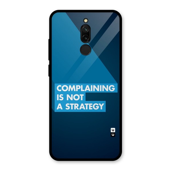 Not A Strategy Glass Back Case for Redmi 8