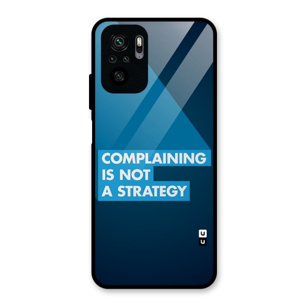 Not A Strategy Glass Back Case for Redmi Note 10