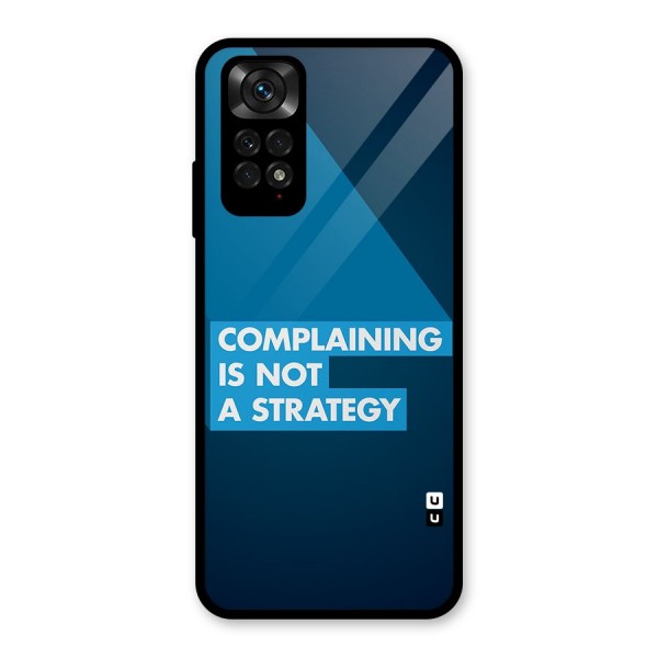 Not A Strategy Glass Back Case for Redmi Note 11