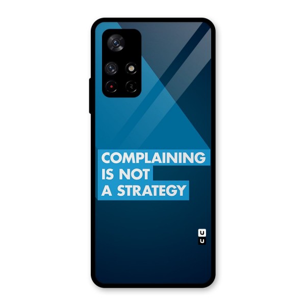 Not A Strategy Glass Back Case for Redmi Note 11T 5G