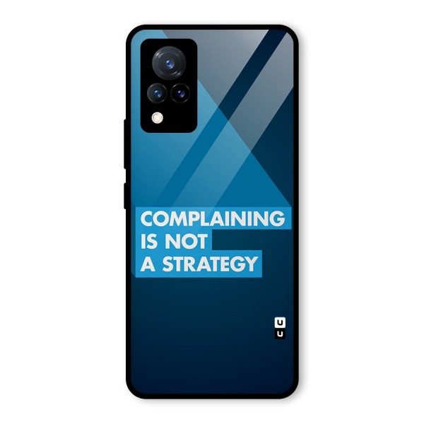 Not A Strategy Glass Back Case for Vivo V21 5G